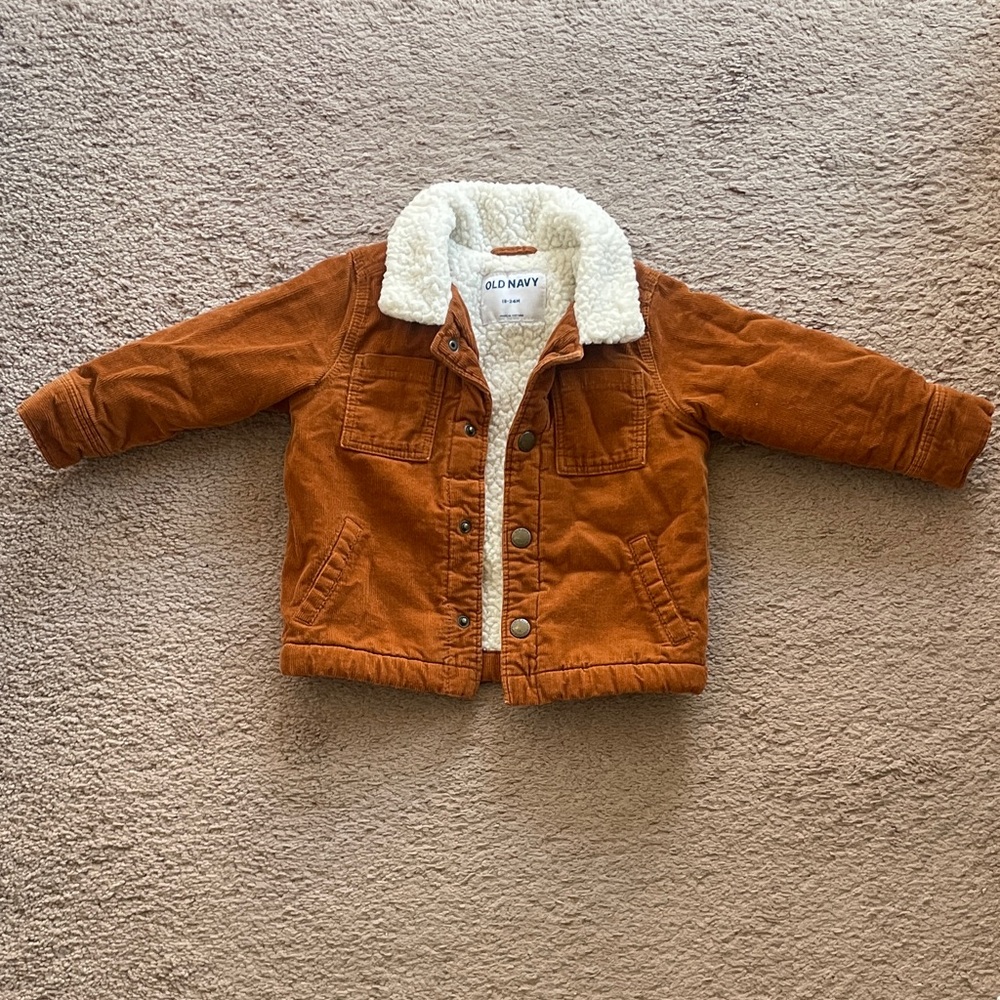 Toddler Sherpa Lined Corduroy Jacket